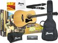 Ibanez JamPack Solid-Top Acoustic Guitar Pack Natural High Gloss