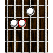 Second Inversion Minor Triad Form in Open D Second Inversion Minor Triad in Open D Tuning