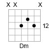 D Minor Triad in Open D Tuning